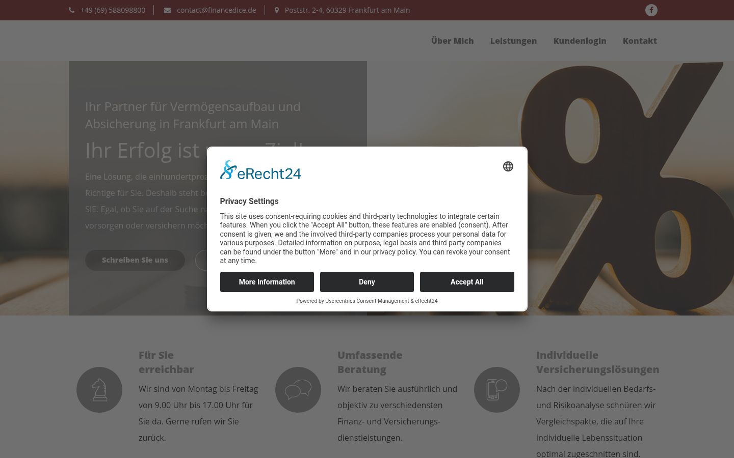 Sutikimo reklamjuostės, rodytos prieš bet kokią sąveiką, ekrano kopija