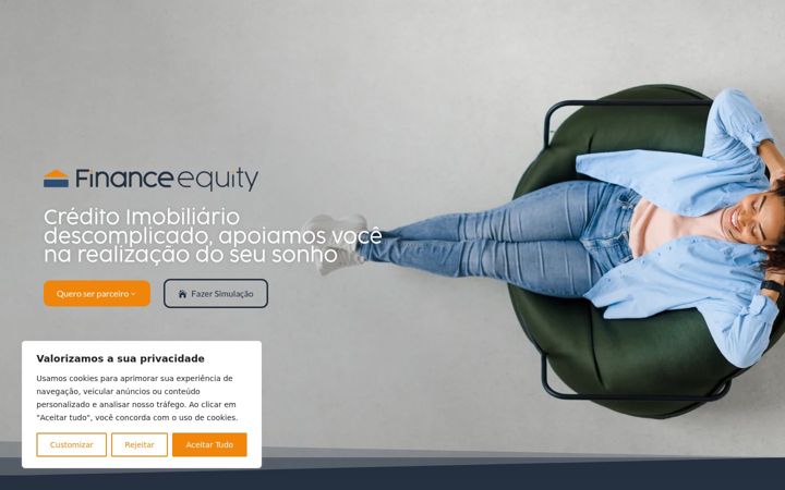 Screenshot of financeequity.com.br