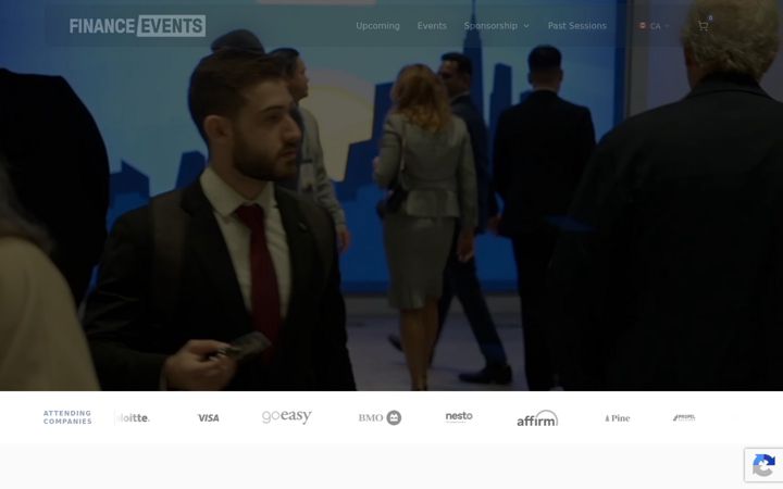 Screenshot of financeevents.ca