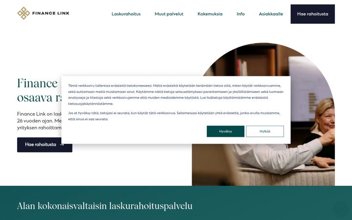 Zrzut ekranu financelink.fi