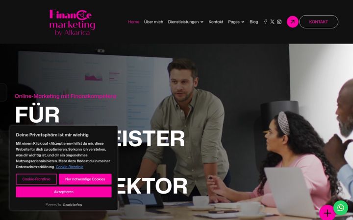 Screenshot of financemarketing.ch