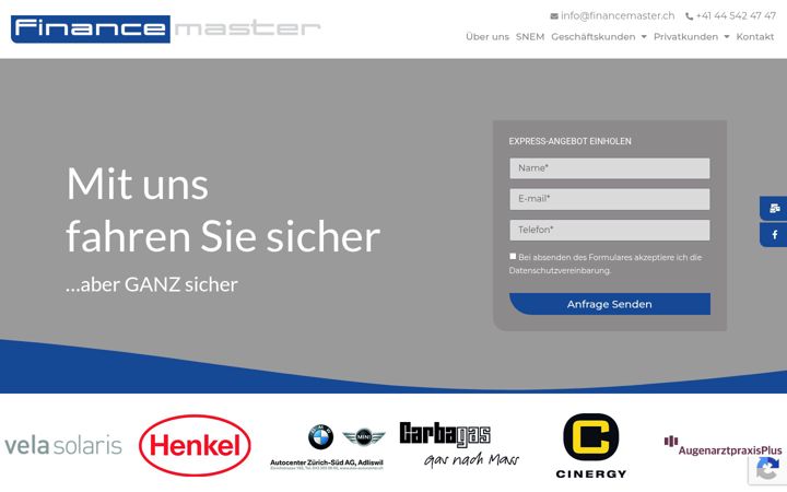 Screenshot of financemaster.ch