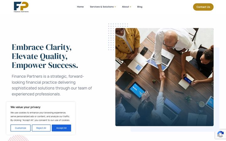 Screenshot of financepartners.com.mt
