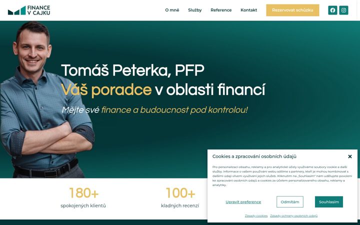 Screenshot of financepeterka.cz