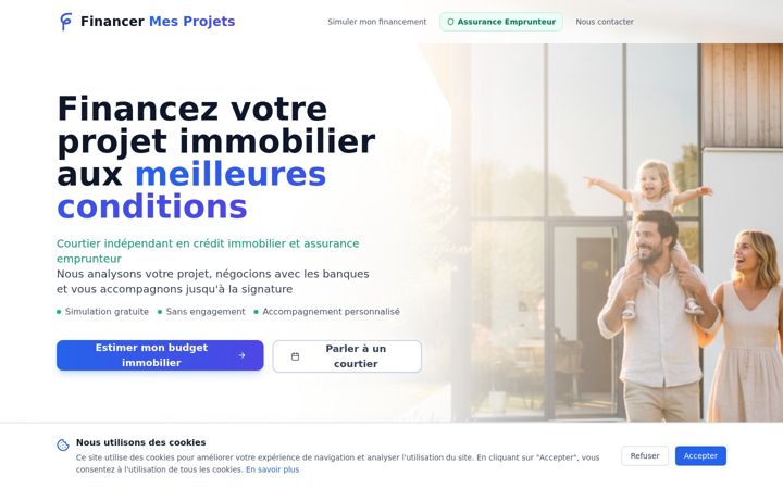 Screenshot of financer-mes-projets.fr
