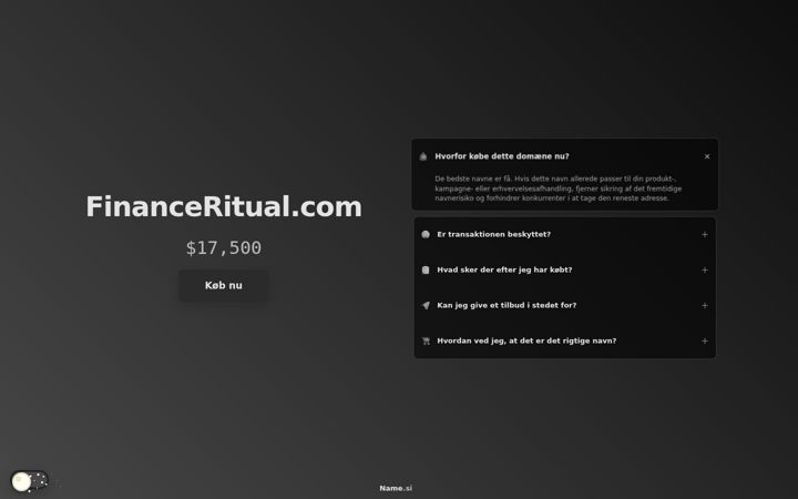 Screenshot of financeritual.com