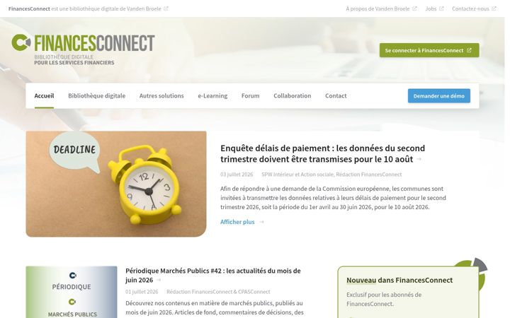 Screenshot ta' financesconnect.be