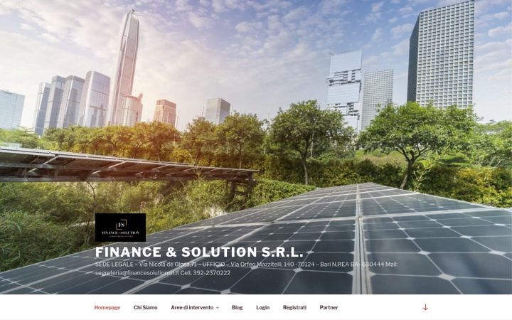 Screenshot of financesolutionsrl.it
