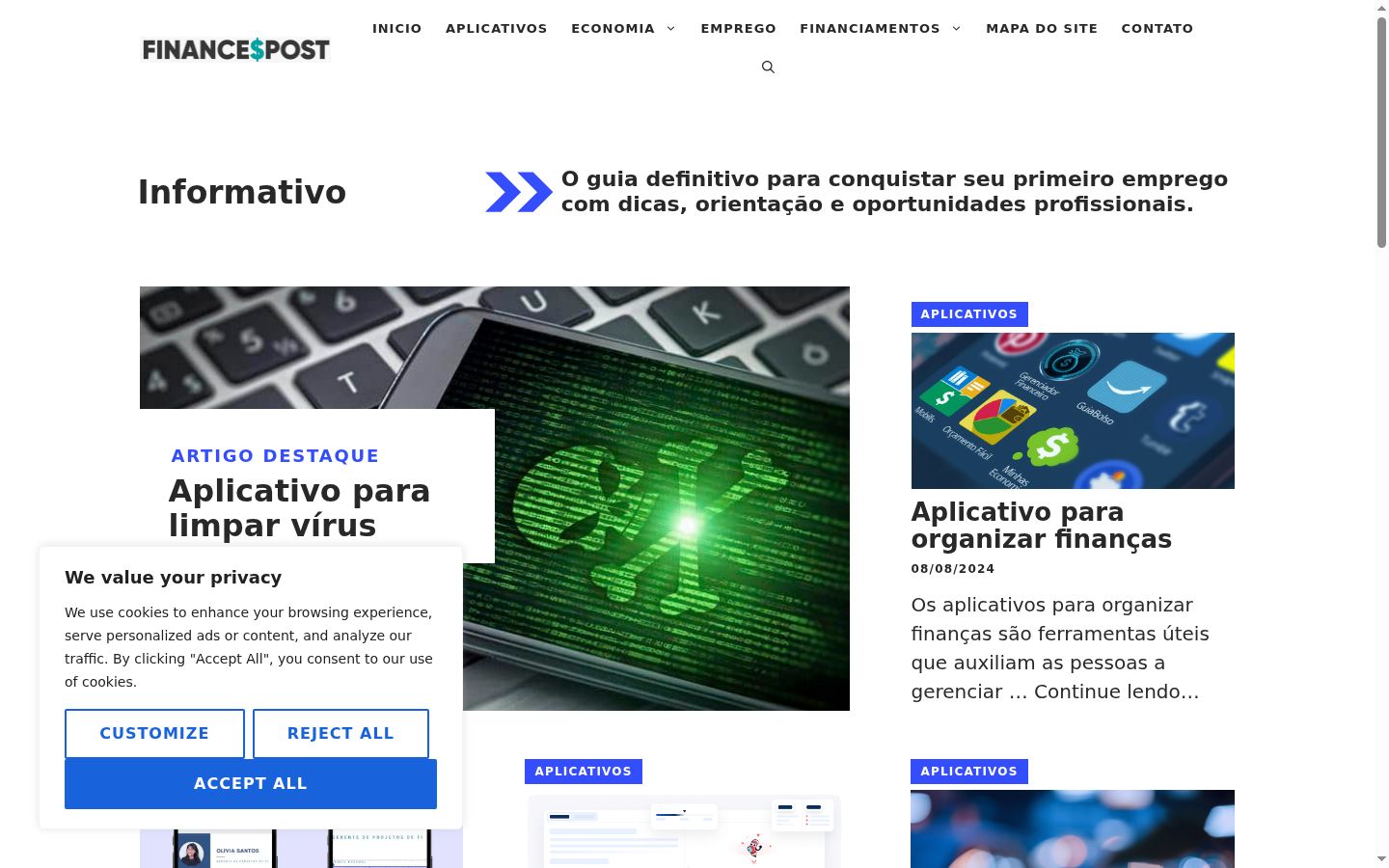 Screenshot tal-banner tal-kunsens muri qabel kwalunkwe interazzjoni