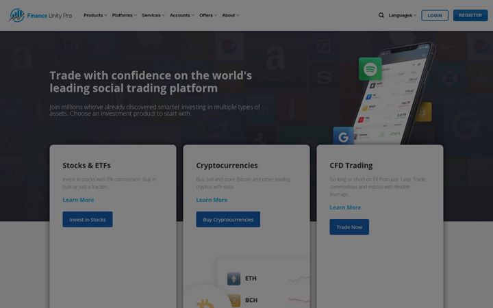 Screenshot of financeunitypro.com