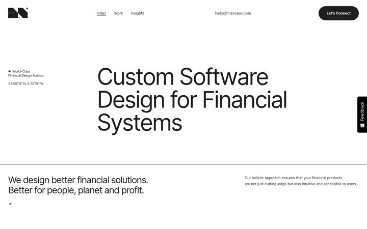 Screenshot of financeux.com