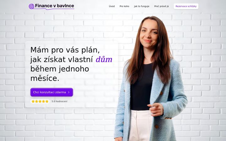 Screenshot of financevbavlnce.cz