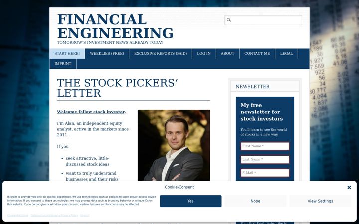 Screenshot of financial-engineering.net