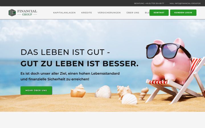 Snímek obrazovky financial-group.de