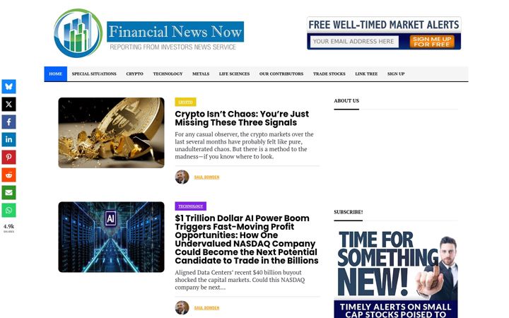 Screenshot of financial-news-now.com
