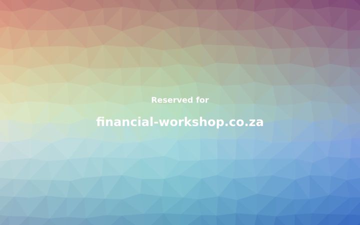 Screenshot of financial-workshop.co.za