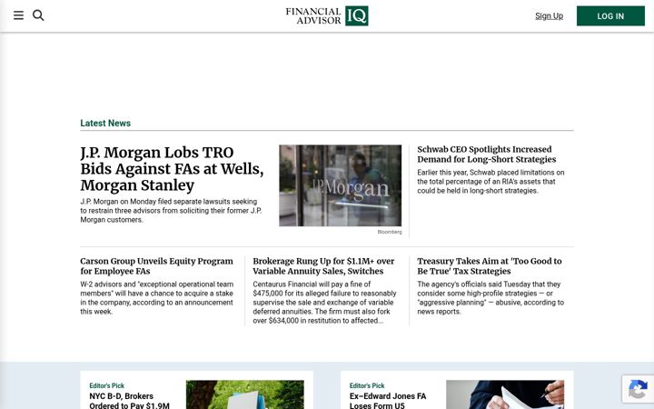 Screenshot of financialadvisoriq.com
