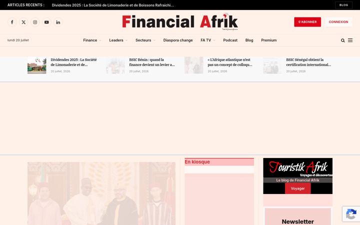 Screenshot of financialafrik.com