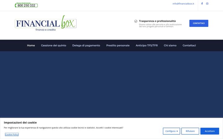 Screenshot of financialbox.it