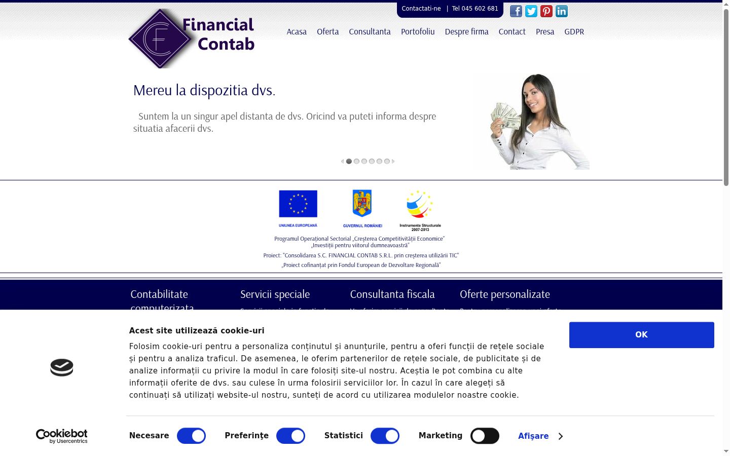 Screenshot tal-banner tal-kunsens muri qabel kwalunkwe interazzjoni