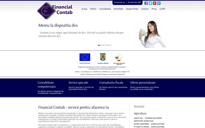 Screenshot of financialcontab.ro