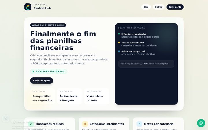 Screenshot of financialcontrolhub.com