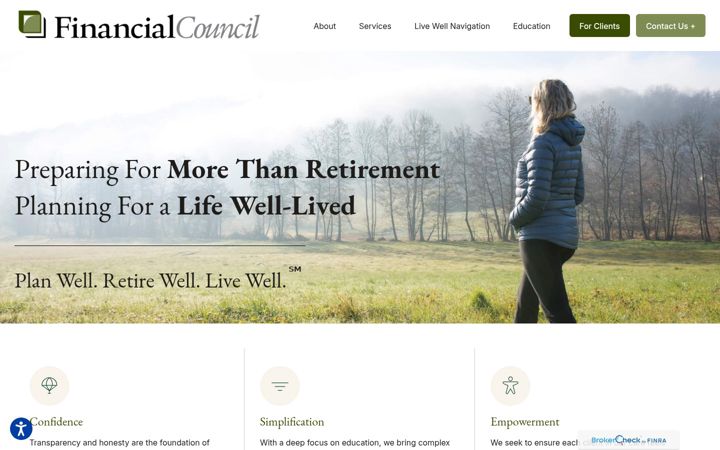 Screenshot of financialcouncil.com