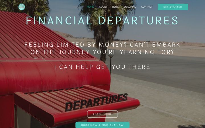 Screenshot of financialdepartures.com