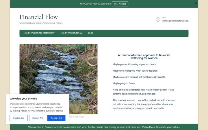 Screenshot of financialflow.co.uk