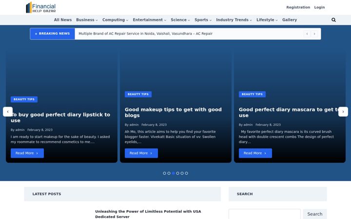 Screenshot of financialhelpbazar.com