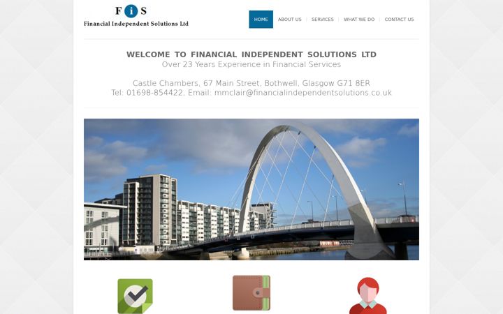 Screenshot of financialindependentsolutions.co.uk