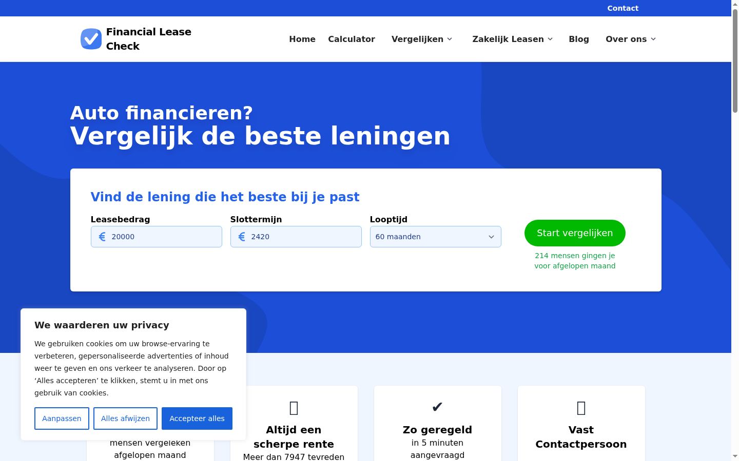 Capture d'écran de la bannière de consentement affichée avant toute interaction