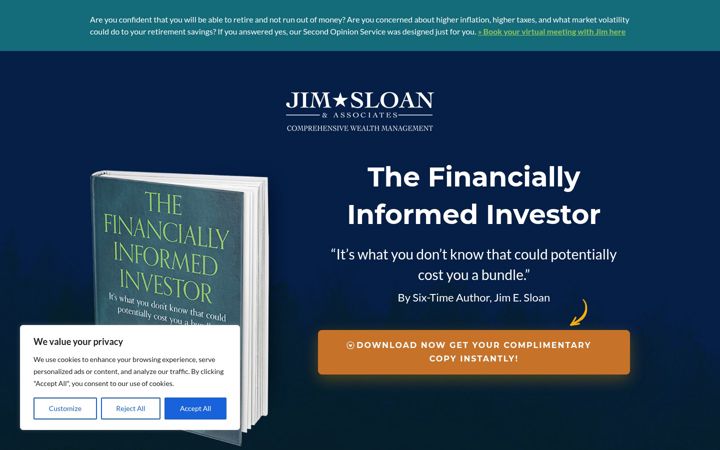 Screenshot of financiallyinformedinvestor.com