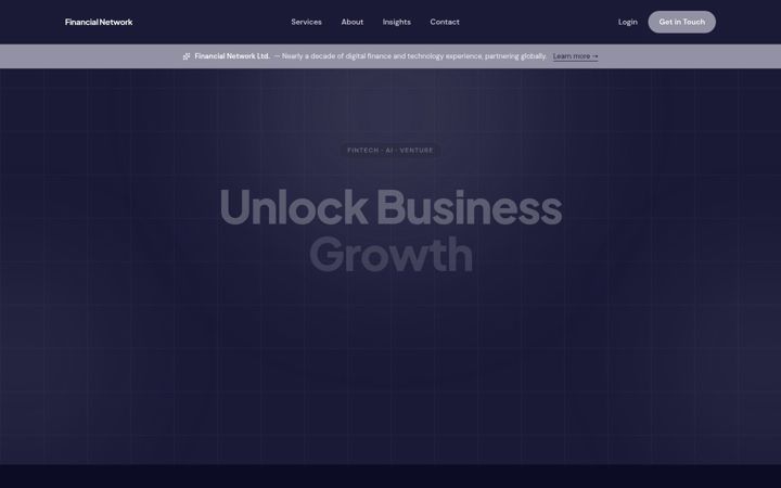 Ekrano kopija financialnetwork.io