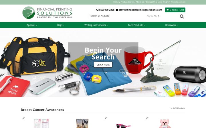 Screenshot of financialprintingpromos.com