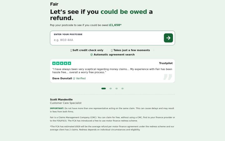 Screenshot of financialredress.com