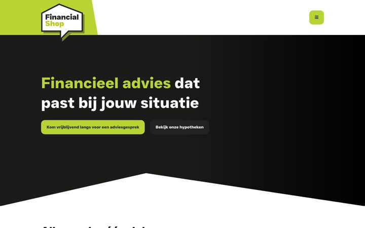 Screenshot of financialshop.nl