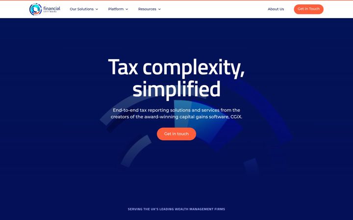 Screenshot of financialsoftware.co.uk