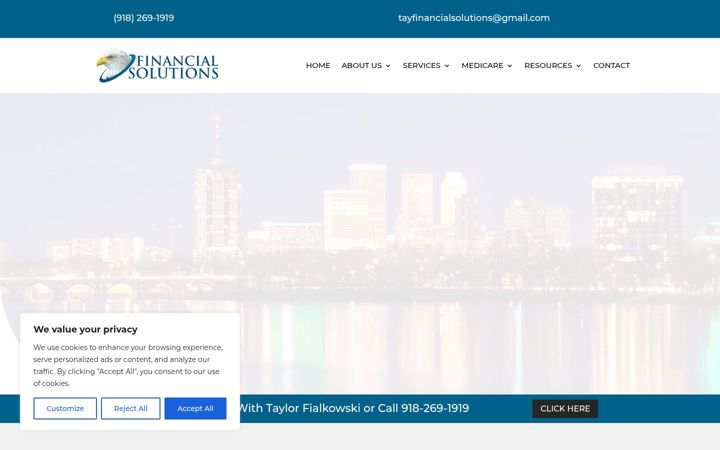 Screenshot of financialsolutionsokie.com