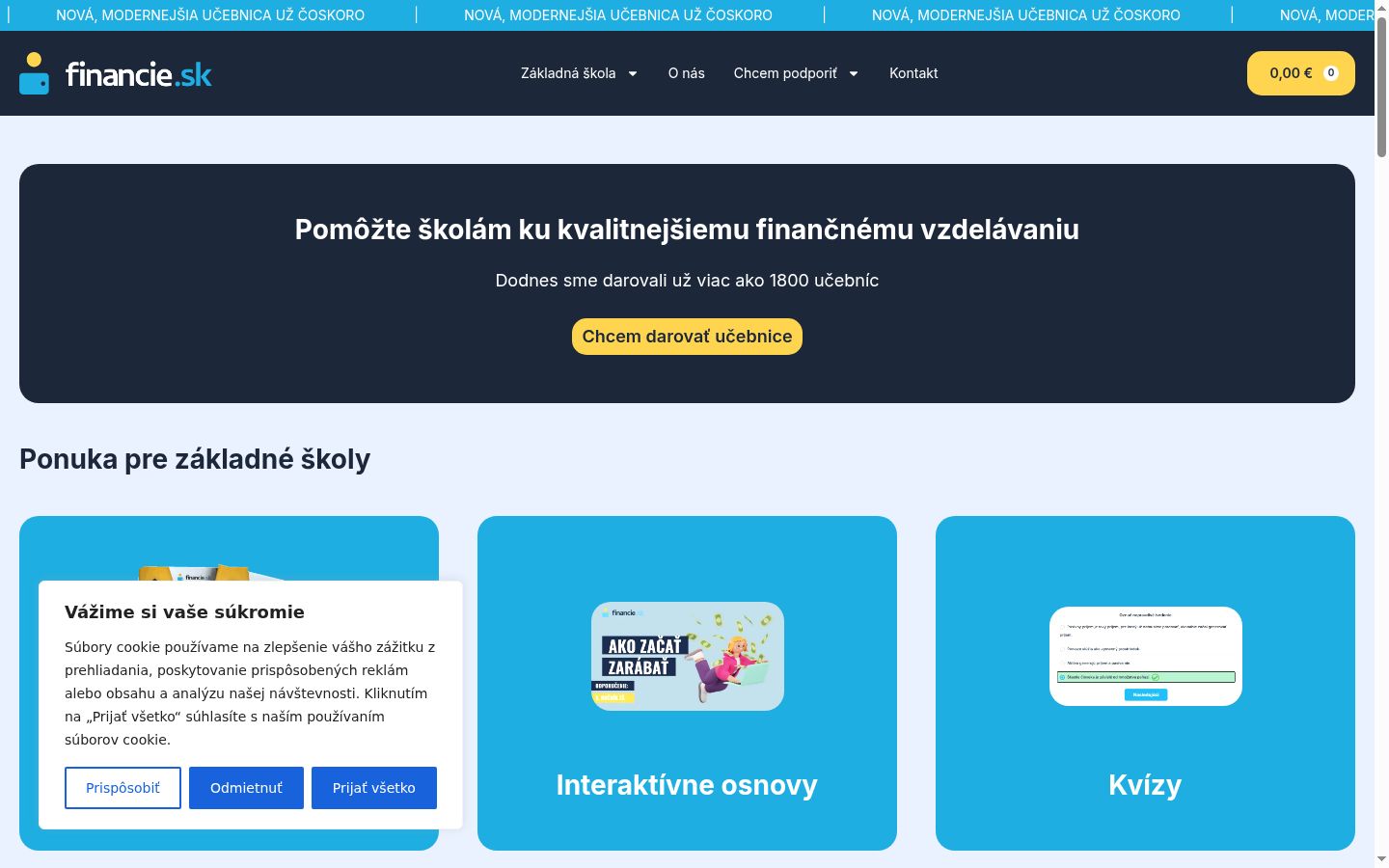 Zrzut ekranu banera zgody wyświetlanego przed jakąkolwiek interakcją