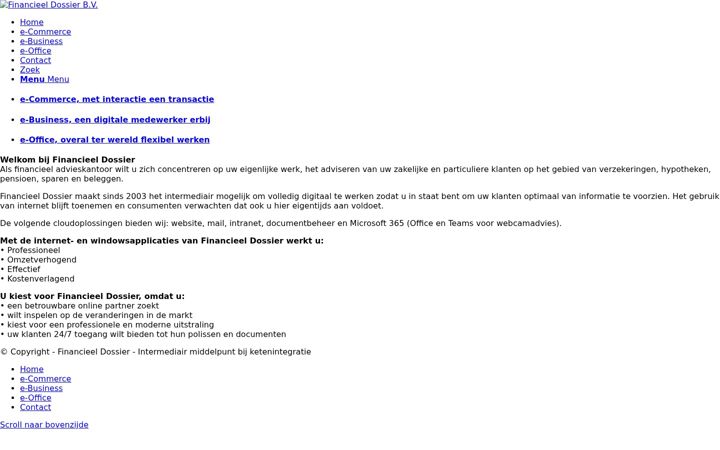 Screenshot of financieeldossier.nl