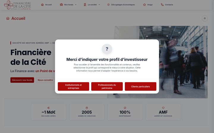 Screenshot of financieredelacite.com