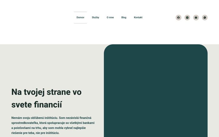 Skærmbillede af financievmalicku.sk
