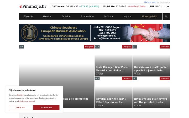 Screenshot of financije.hr
