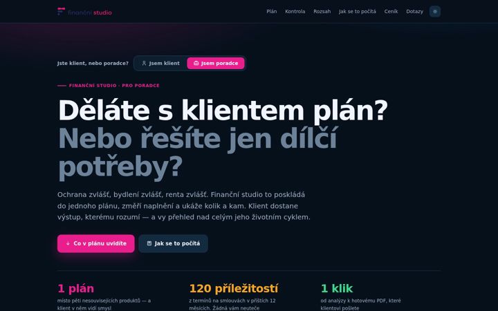 Screenshot of financnistudio.cz