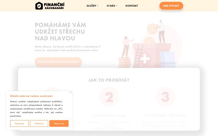 Screenshot of financnizachranari.cz