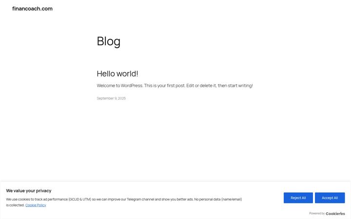 Screenshot of financoach.com