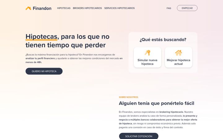 Screenshot of finandon.com