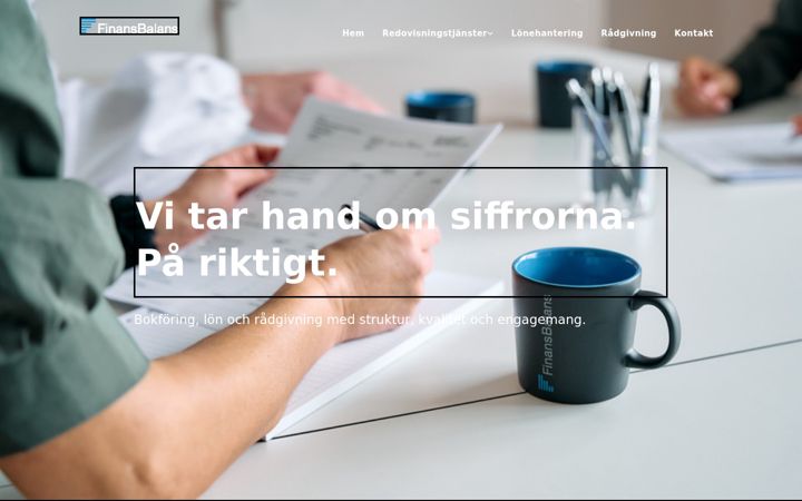Screenshot of finansbalans.se