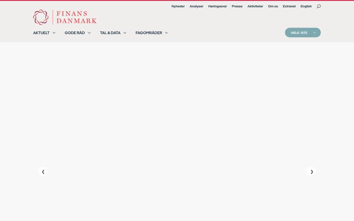Screenshot of finansdanmark.dk